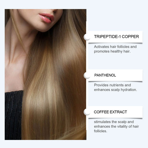 Key ingredients: copper tripeptide-1, panthenol, coffee extract