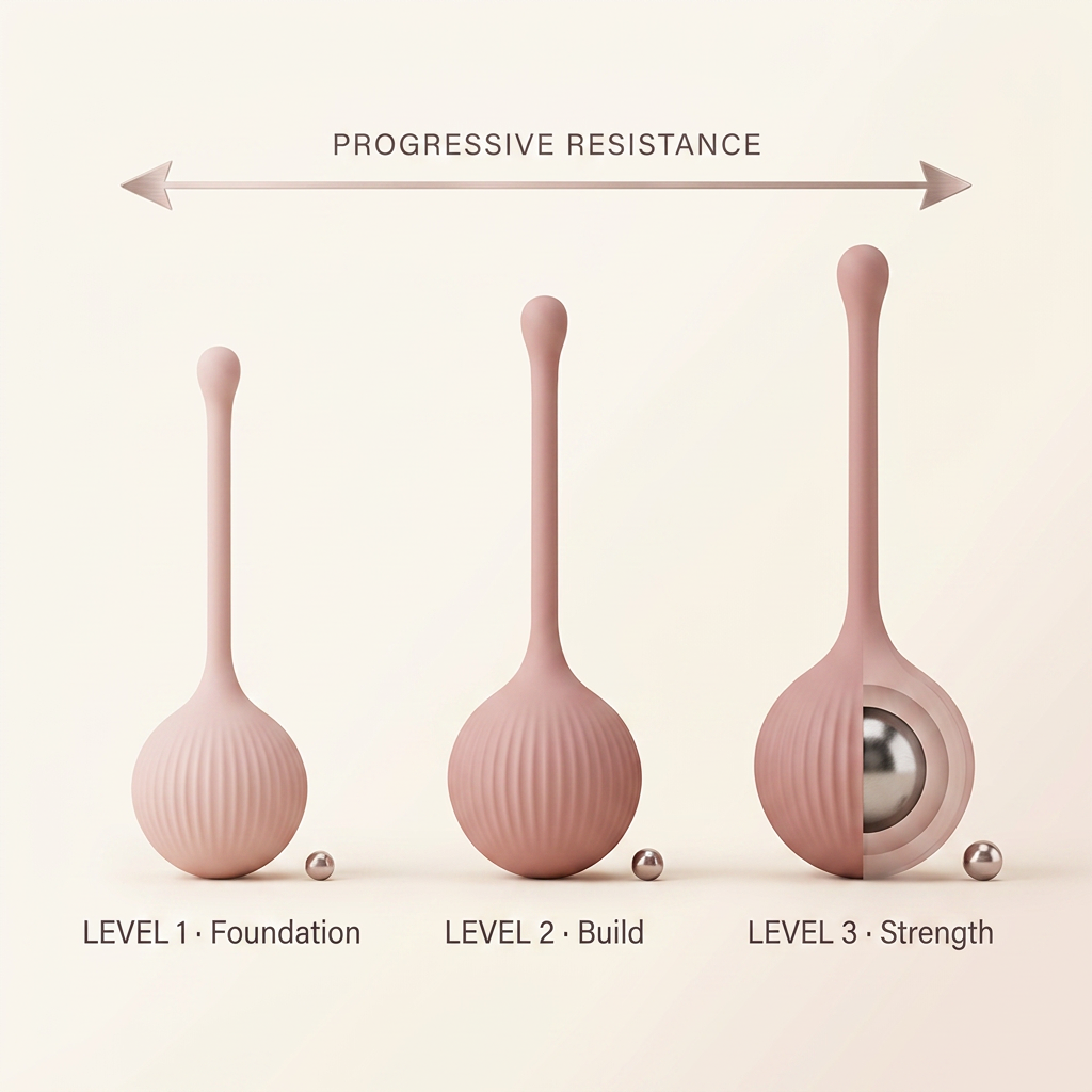 Three progressive resistance levels: Foundation, Build, Strength